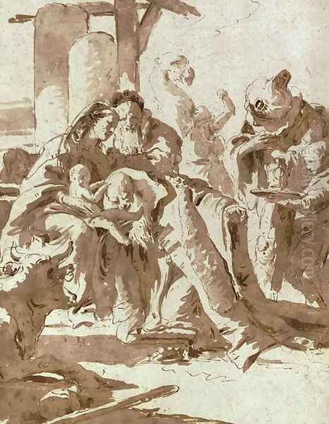 The Adoration of the Magi Oil Painting by Giovanni Battista Tiepolo