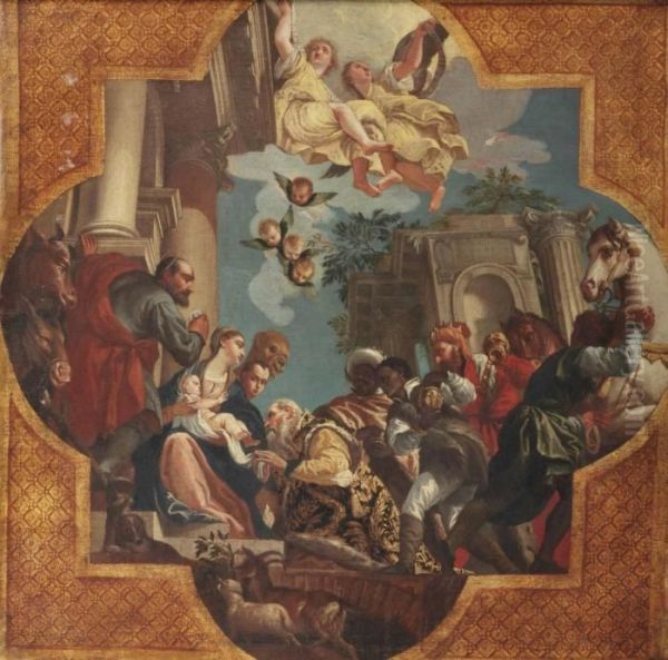 The Adoration Of The Magi Oil Painting by Paolo Veronese (Caliari)