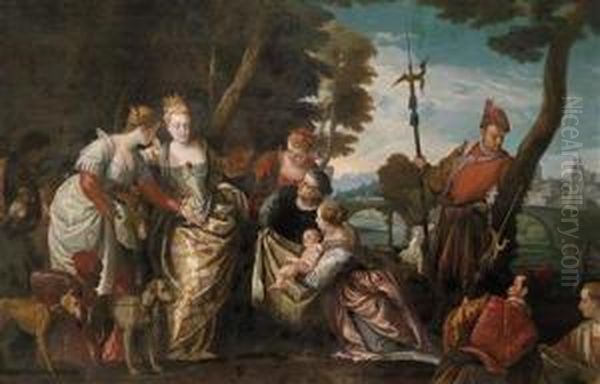 The Finding Of Moses Oil Painting by Paolo Veronese (Caliari)