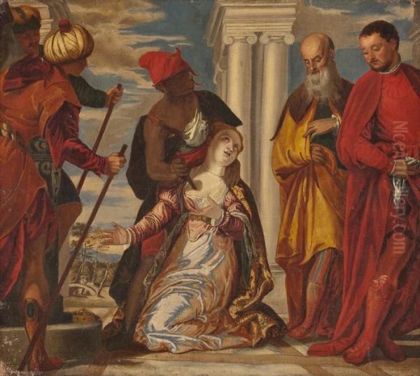 Martirio De S. Giustina Oil Painting by Paolo Veronese (Caliari)