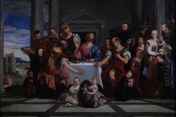 Cena In Emmaus Oil Painting by Paolo Veronese (Caliari)