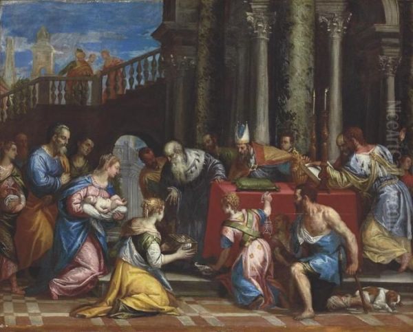 The Presentation In The Temple Oil Painting by Paolo Veronese (Caliari)