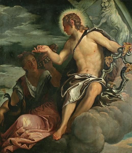 Orpheus And Eurydice Oil Painting by Paolo Veronese (Caliari)