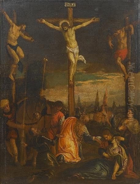 The Crucifixion Oil Painting by Paolo Veronese (Caliari)