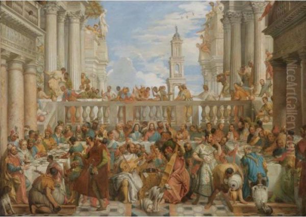 The Marriage At Cana Oil Painting by Paolo Veronese (Caliari)