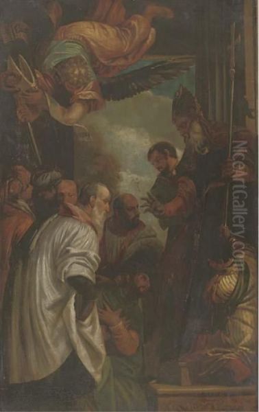 The Consecration Of Saint Nicholas Of Myra Oil Painting by Paolo Veronese (Caliari)