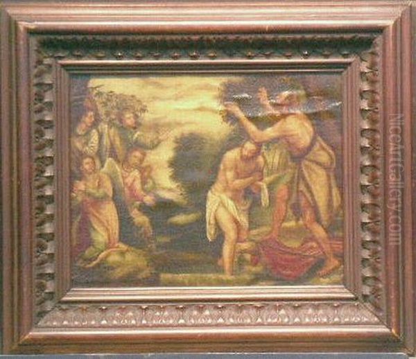 Baptism Oil Painting by Paolo Veronese (Caliari)