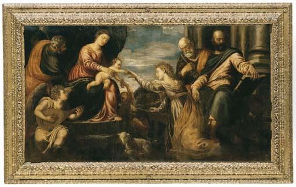 The Mystic Marriage Of Saint Catherine Oil Painting by Paolo Veronese (Caliari)