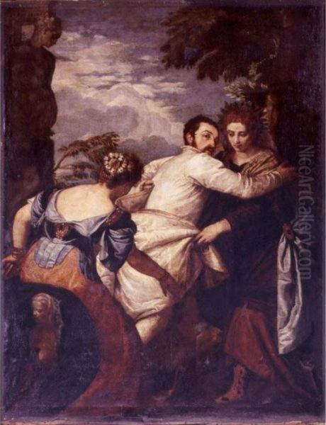 A Poet Choosing Virtue Over Vice Or The Choice Of Hercules Oil Painting by Paolo Veronese (Caliari)