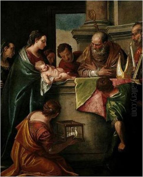 The Presentation Of Christ In The Temple Oil Painting by Paolo Veronese (Caliari)