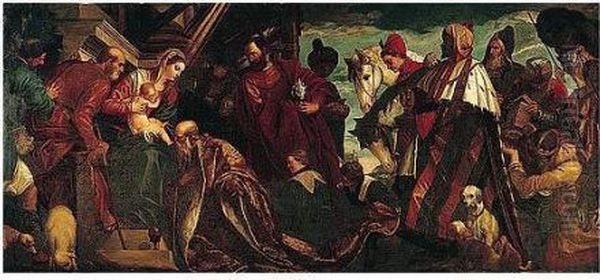 The Adoration Of The Magi Oil Painting by Paolo Veronese (Caliari)