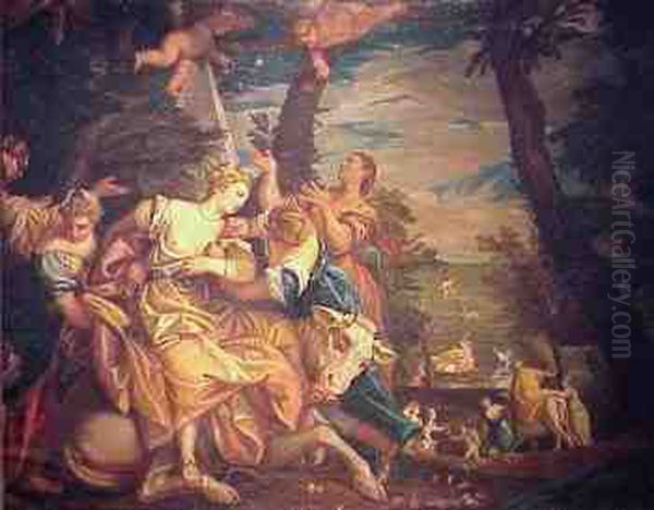 Europa And The Bull Oil Painting by Paolo Veronese (Caliari)