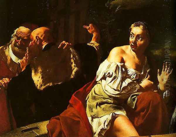 Susanna and the Elders Oil Painting by Giovanni Battista Tiepolo