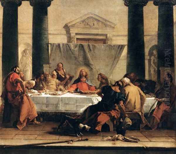 The Last Supper Oil Painting by Giovanni Battista Tiepolo