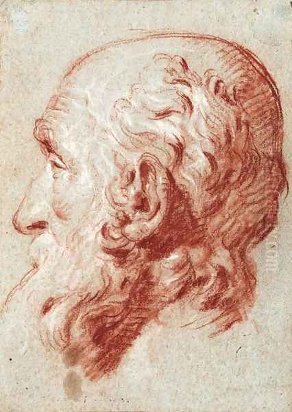 The head of Giulio Contarini, after Alessandro Vittoria Oil Painting by Giovanni Battista Tiepolo