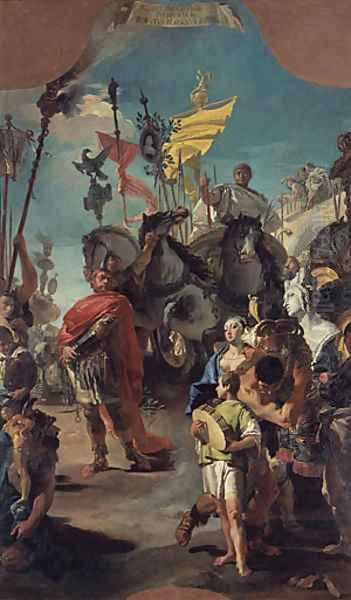 The Triumph of Marius 1729 Oil Painting by Giovanni Battista Tiepolo