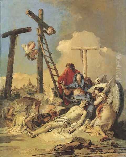 The Lamentation Oil Painting by Giovanni Battista Tiepolo