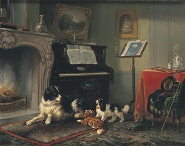 The Comforts Of Home Oil Painting by Wouterus Verschuur