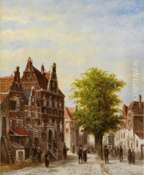 A View Of Voorburg In Summer Oil Painting by Pieter Gerard Vertin