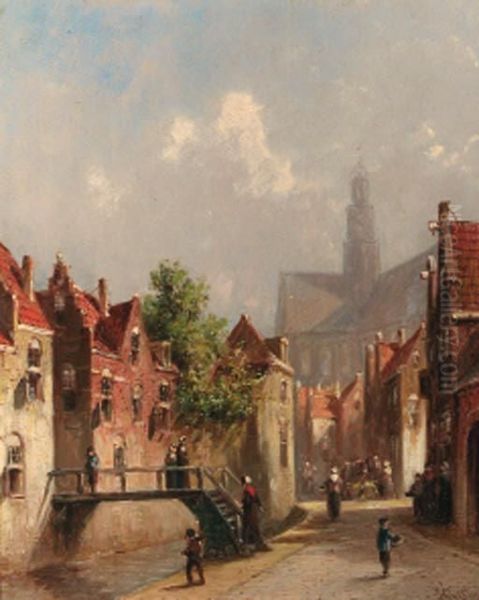 A View Of Haarlem In Summer Oil Painting by Pieter Gerard Vertin