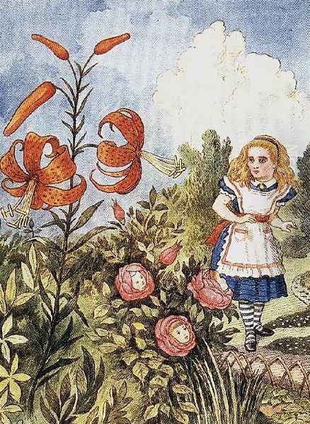 Tiger Lily, from Through the Looking Glass by Lewis Carroll 1832-98 2 Oil Painting by John Tenniel