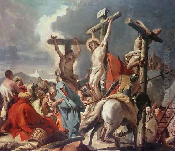 Christ on the Cross Oil Painting by Giovanni Domenico Tiepolo