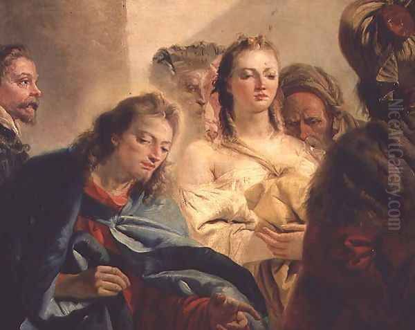 Christ and the Adulteress, 1751 Oil Painting by Giovanni Domenico Tiepolo