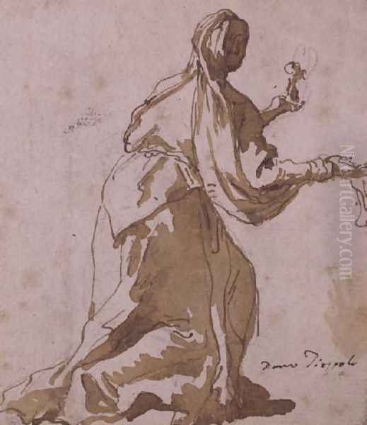 Mary Magdalene Oil Painting by Giovanni Domenico Tiepolo