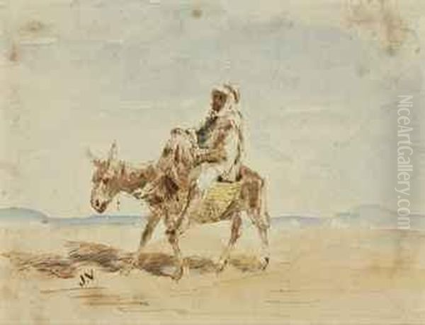 Le Bedouin Oil Painting by Jules Jacques Veyrassat