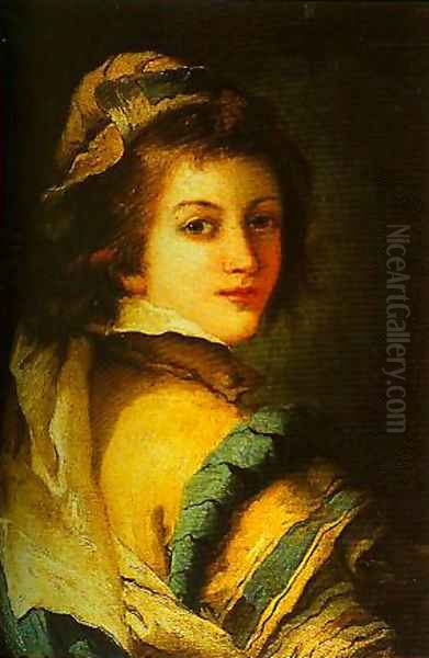 Portrait of a Page Boy Oil Painting by Giovanni Domenico Tiepolo