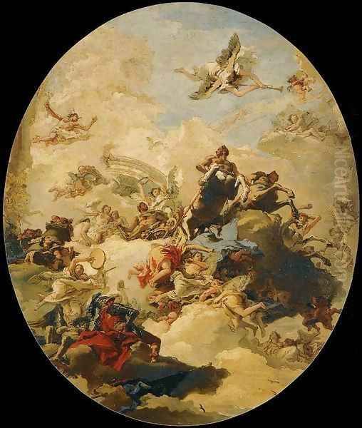 The Apotheosis of Hercules Oil Painting by Giovanni Domenico Tiepolo