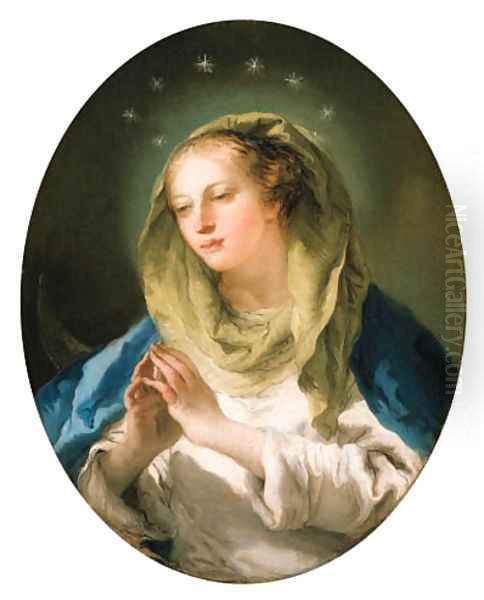 The Madonna Oil Painting by Giovanni Domenico Tiepolo