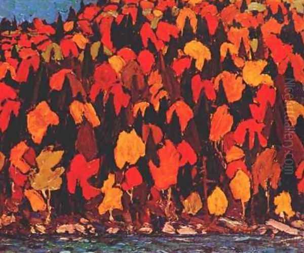 Autumn Foliage Oil Painting by Tom Thomson