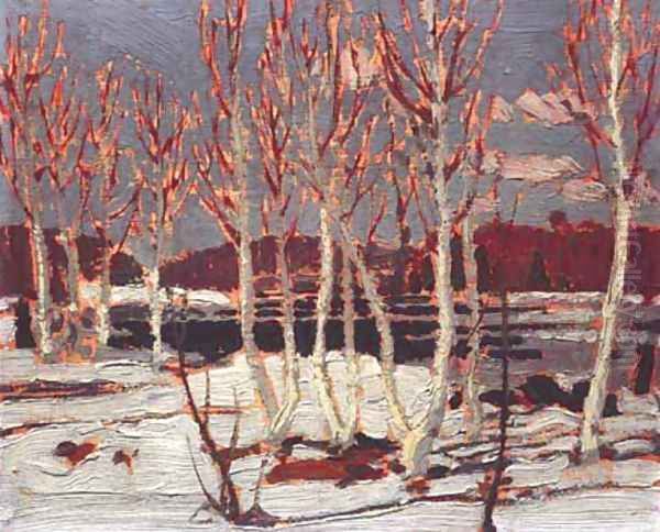 April in Algonquin Park Oil Painting by Tom Thomson