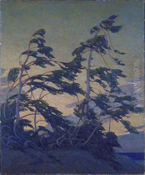 Pine Island, Georgian Bay Oil Painting by Tom Thomson