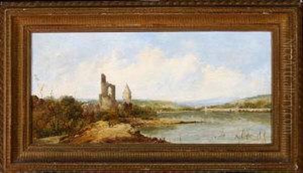 The Old Church Oil Painting by A.H. Vickers