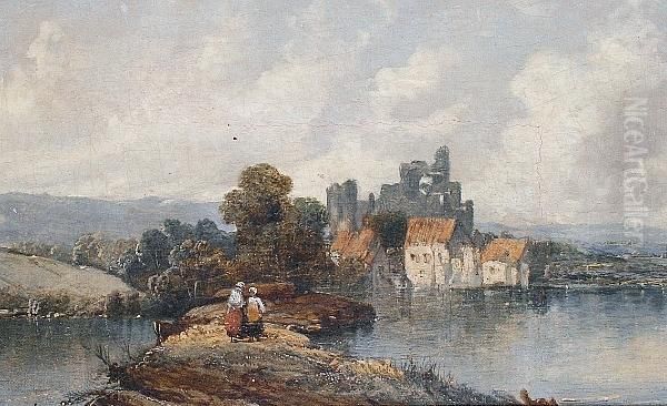 Conway Castle Oil Painting by A.H. Vickers