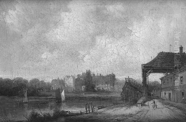 Old Hampton Bridge by A.H. Vickers