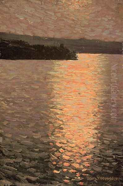 Stormy Evening Oil Painting by Tom Thomson