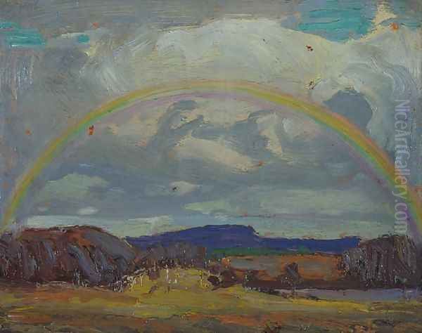 Rainbow Oil Painting by Tom Thomson