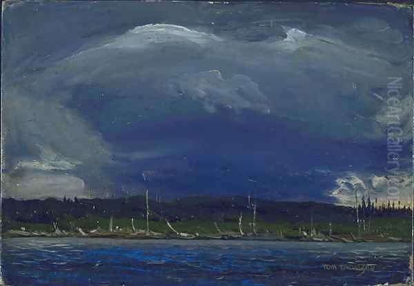 Thunderhead Oil Painting by Tom Thomson