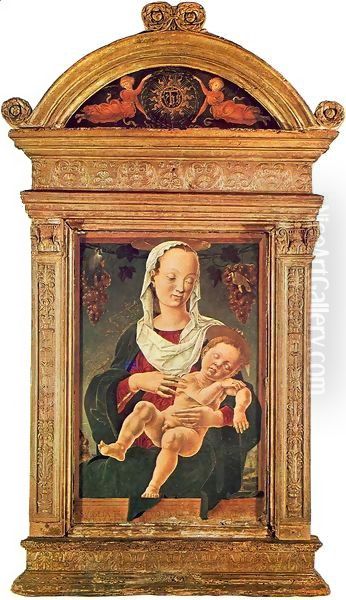 The Madonna of the Zodiac c. 1453 Oil Painting by Cosme Tura