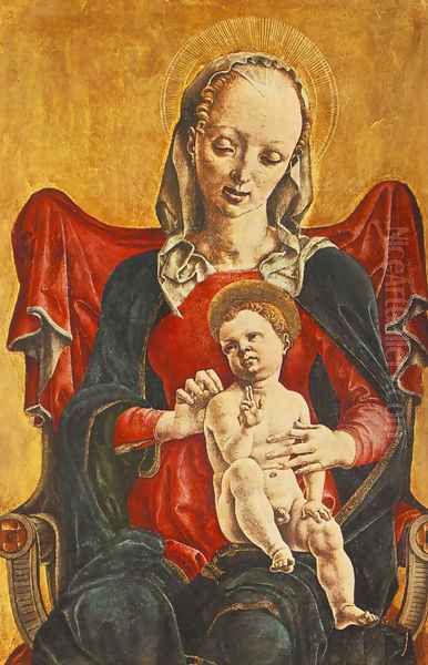 Madonna with the Child 1475 Oil Painting by Cosme Tura