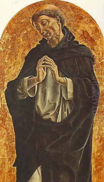 St Dominic 1475 Oil Painting by Cosme Tura