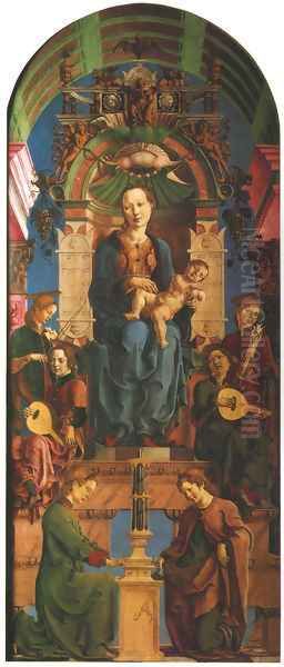 Virgin Enthroned (Madonna in trono) Oil Painting by Cosme Tura