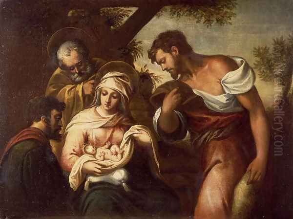 The Adoration of the Shepherds Oil Painting by Domenico Tintoretto