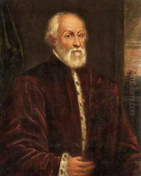 Portrait of a Gentleman Oil Painting by Domenico Tintoretto