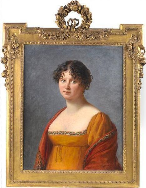 Portrait Of Madame Hennet Oil Painting by Elisabeth Vigee-Lebrun