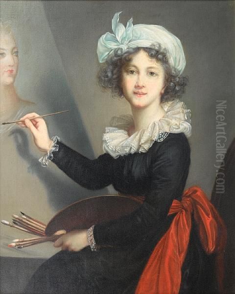 Brun Oil Painting by Elisabeth Vigee-Lebrun