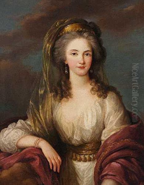 Portrait Der Pamela Lady
Edward Fitzgerald (1773-1831) Oil Painting by Elisabeth Vigee-Lebrun